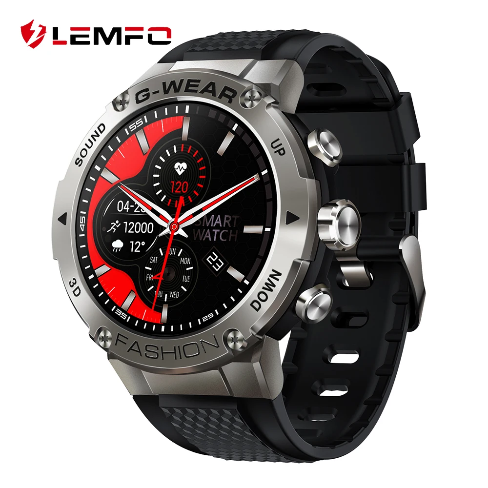 LEMFO Sport Smartwatch Мужчины 360 HD Экран Bluetooth Call Custom Watch Face Smart 2021 Для Android Xiaomi Huawei Apple |