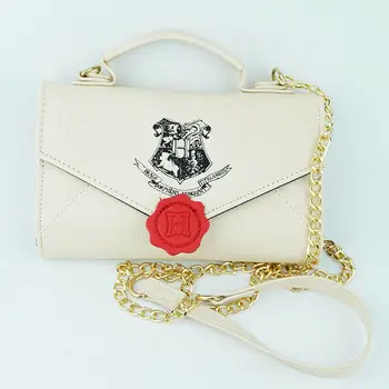 

Women Grils Mini Cosmetic Bags/Cases Handbag H. Potter Hogwarts Envelope Admission Notice Cos Makeup Travel Bag