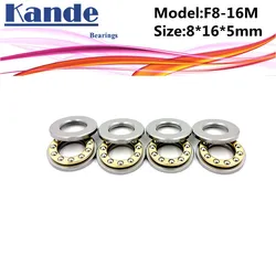 4pcs F8-16M 8x 16 x 5mm F8-16 high quality Miniature planar bearing 8x16x5 mm Axial Ball Thrust Bearing V-CORE 3 3D PRINTERS