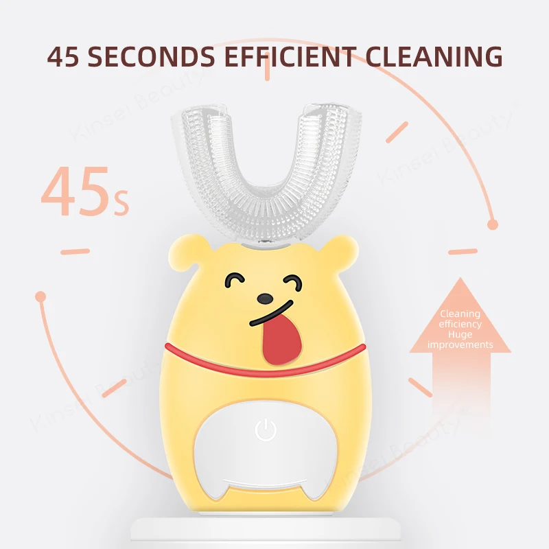Smart U Electric Toothbrush Kids 360 Degrees Ultrasonic Automatic Teethbrush Cartoon Pattern Children Sonic Silicon Tooth Brush Smart U Electric Toothbrush Kids 360 Degrees Ultrasonic Automatic Teethbrush Cartoon Pattern Children Sonic Silicon Tooth Brush