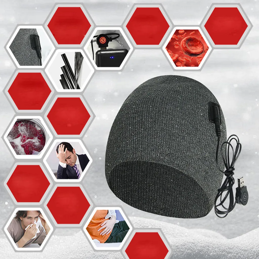 Зимние теплые вязаные шапки Skullies с подогревом высокого качества из хлопка унисекс Твердые крышки для женщин и мужчин