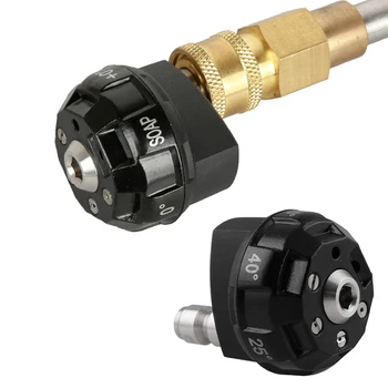 

6 In 1 Pressure Washer Tips Nozzle Connect Tips For Car Wash 1/4 Inch Water Column Spray Shower Fan