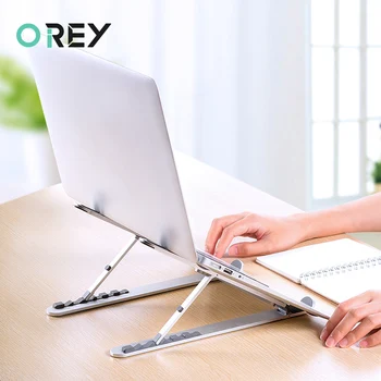 

Portable Laptop Stand Adjustable for MacBook Pro Base Notebook Stand Holder Support Foldable Aluminium Tablet Accessories Riser