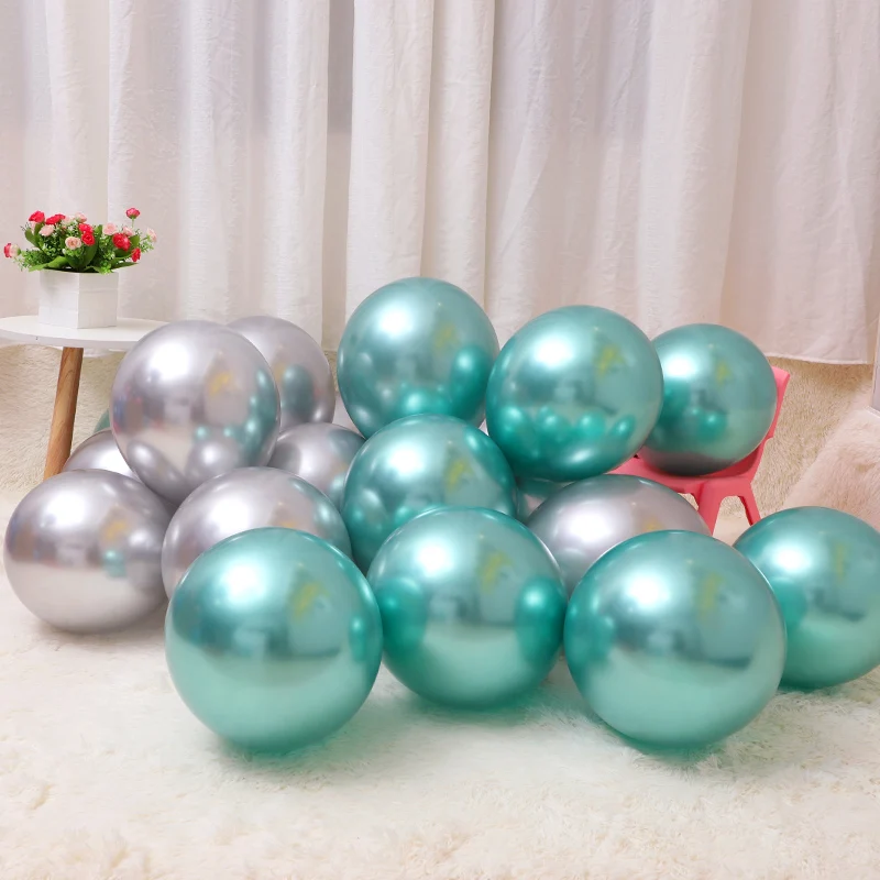 200 шт. 10/12 дюймов хром шары из латекса цвета металлик надувные Globos воздушный шар с гелием День рождения украшения дети балон