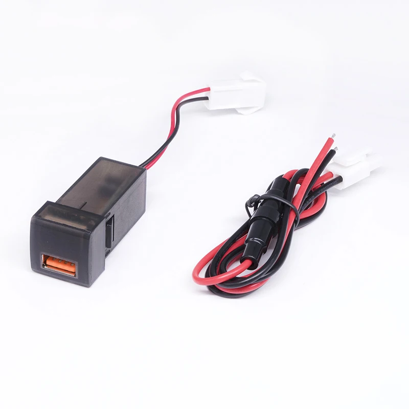 Для 19 новых Toyota Prado Camry Corolla USB для Xiaomi huawei QC3.0 телефон автомобильное быстрое зарядное устройство разъем автомобильное зарядное устройство адаптер Быстрая зарядка