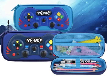 

BLUe Boy Game Pencil Case EVA Hard Shell Game Machine Pen Box Pencil Bag Stationery Box School Supplies Kids Gift OPC096