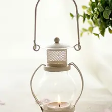 Европейская железная ветрозащитная лампа подсвечник ретро керосиновая лампа Кофейня Ресторан подсвечник украшения