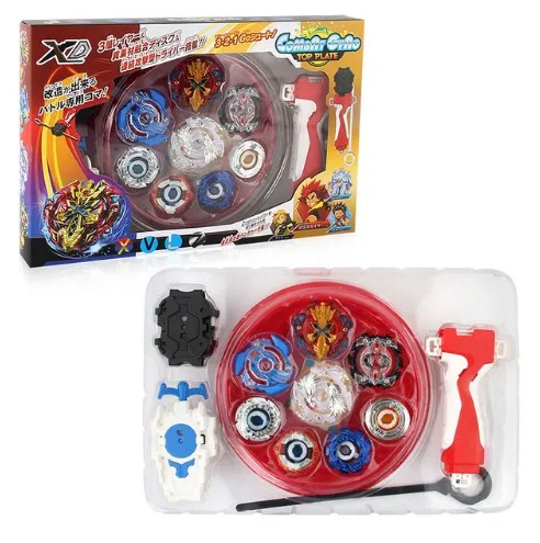 New Styles Bey Blade God Series Metal Beyblade Bayblade Burst Toys Arena Sale 4D Bursting Spinning Box And Launcher - Цвет: XD168-1 RED