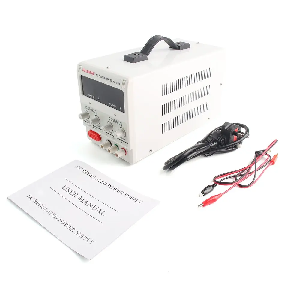 

Adjustable 30V-10A DC Power Supply High Precision LED Digital Display Metal Power Supply Variable Digital Lab Tools