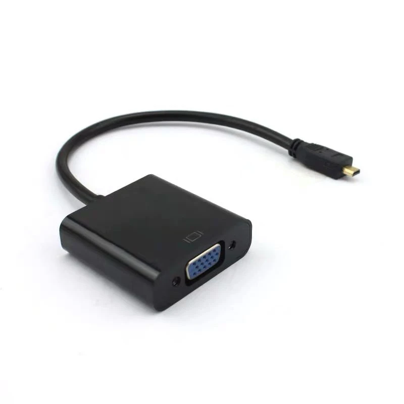 Адаптер Raspberry Pi 4 Micro HDMI в VGA Кабель адаптер с аудиокабелем кабель USB для XBOX PS 3/4