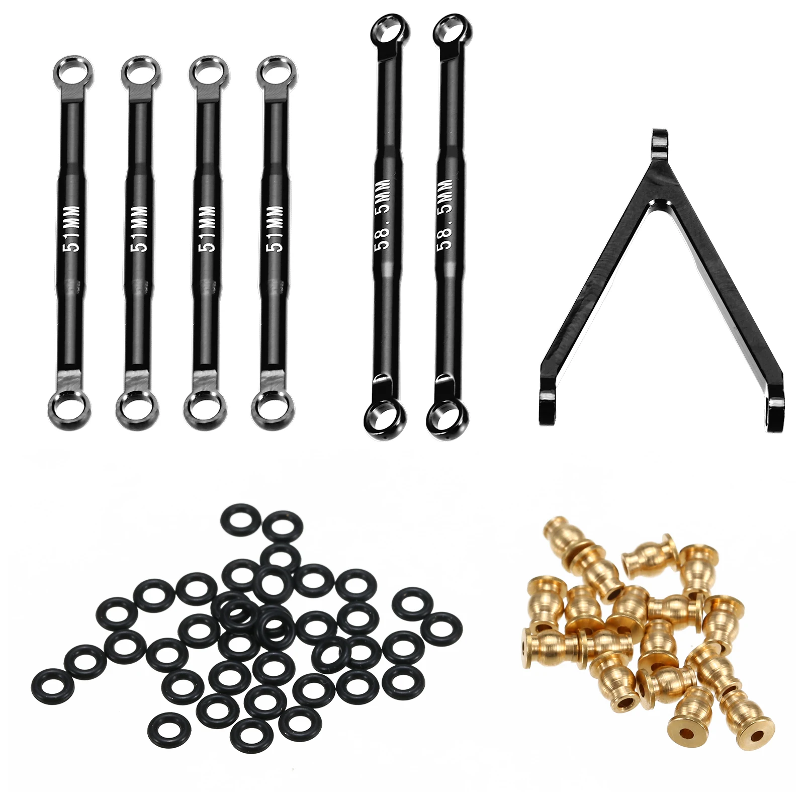 Aluminum Steering Servo & Drag Link Set For Axial SCX24 1/24 RC Crawler (AXI90081)