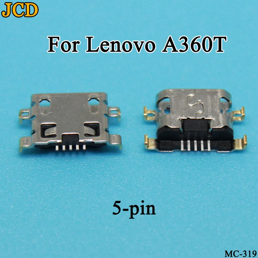 JCD 10 шт./лот для lenovo A360T Micro usb разъем зарядки док станции Разъем