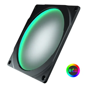 

RGB Fan Frame Color Changing RGB Fan Frame High Density LEDs Fan Home Office Computer Tablet Cooling Ring Accessories Cooler