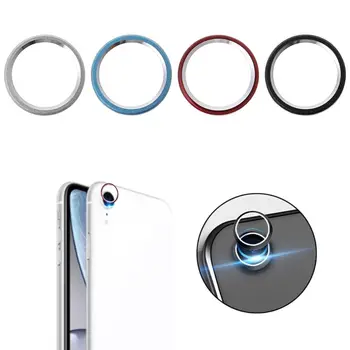 

4 Colors Optional Rear Lens Protective Ring Bumper Cover Camera Len Screen Protector Case Metal for Apple iPhone XR