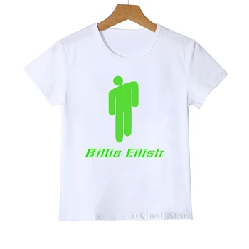 

Vogue billie eilish t shirt summer top for girls/boys cool hip hop kids clothes custom tshirt korean streetwear graphic tees