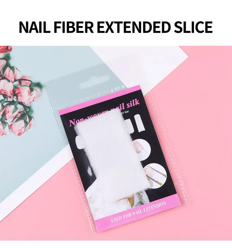 

10pcs Professional Silk Fiberglass Nail Form Acrylic Tips Nail Extension Paper Extension Gel Nail Accessory Glass Fiber T0991