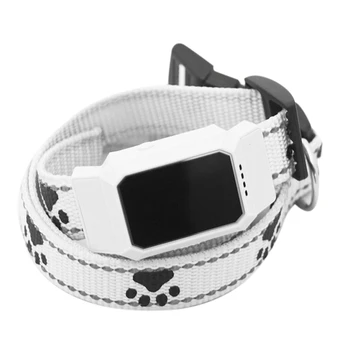 

Pet Smart Mini GPS Tracker Dog Collar for Pet Dogs Cats Tracing Locator GPS Tracking Device Anti-Lost Tracer White