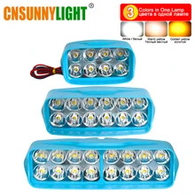 CNSUNNYLIGHT светодиодный Противотуманные фары для мотоцикла/автомобиля DRL 3 цвета в одной лампе переключатель 3000 K/4300 K/6000 K Автомобильные фары Дневные ходовые огни