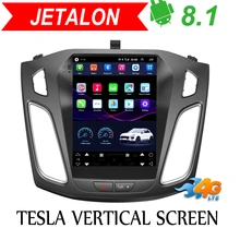 Tesla вертикальный экран android 8,1 Автомобильный gps мультимедийный радио плеер в тире для Ford Focus Автомобильный навигатор 4G LTE стерео 2012