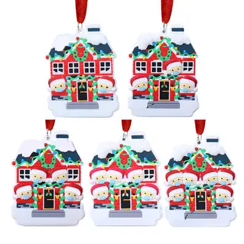 

2020 Quarantine Personalized Ornaments Christmas Tree Hanging Pendant Holiday Decorations Creative Gifts For Family Members