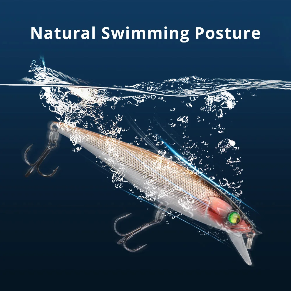 KastKing Minnow Fishing Lure Hard Bait 1PC 100mm 10g 3 Sharp Hooks Floating Jerk Bait for Carp Squid Bass Lake River Sea Fishing