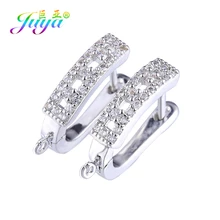 Juya DIY Earrings Jewelry Making Accessories Fastener Earwire Earring Hooks & Clasps  For Fashion Pearls Earring Making Material