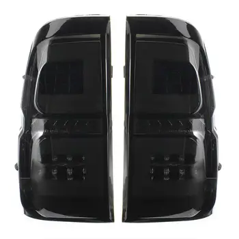 

1Pair Car Smoke LED Taillights For Toyota Hilux Revo Rocco SR5 M70 2015 2016 2017 2018 2019 Styling Rear Brake Driving Lamp