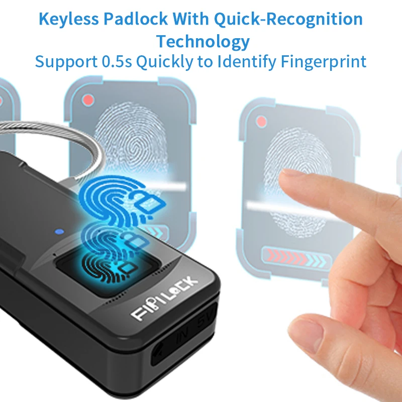 Fipilock Bluetooth замок отпечатков пальцев умный замок Домашний багажный шкафчик для общежития складской двери водонепроницаемый Супер электронный замок
