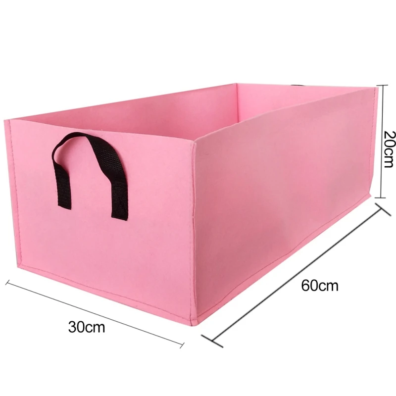 D 60x30x20cm Нетканый мешок для роста растений, защита окружающей среды, мешок для посадки овощей, цветочный горшок, Садовые принадлежности - Цвет: D 60x30x20cm