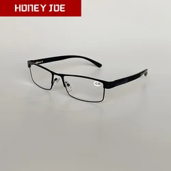 Vintage Metal Frame Reading Glasses for Men Women Non Spherical 12 Layers Coated Lenses Business Hyperopia Prescription Eyewear