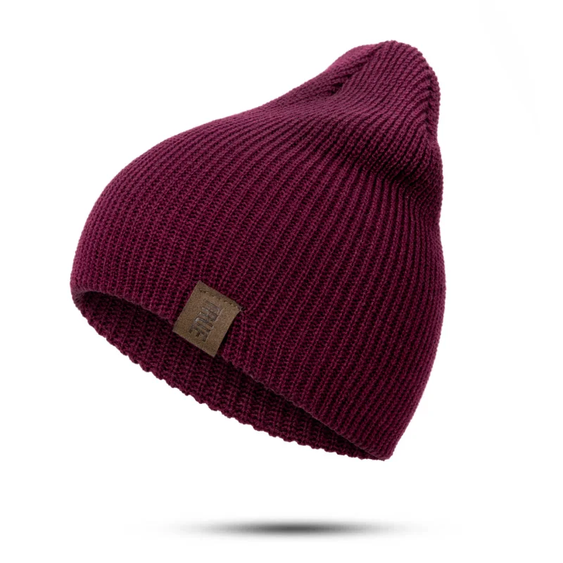 purple red REAKIDS Милая хлопковая детская шапка, вязаные шапки для новорожденных, детские шапки для мальчиков и девочек, шапка для детей, мягкие детские шапки для улицы - Цвет: purple red