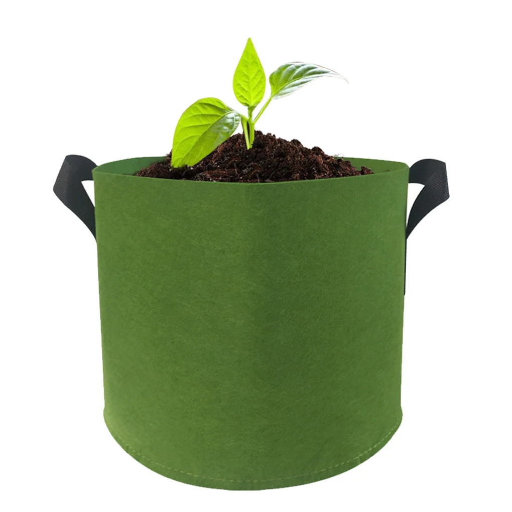 Garden Grow Bags Flower Vegetable Aeration Planting Pot Container Planter Pouch With Handles 1/2/3/5/7 Gallon | Дом и сад