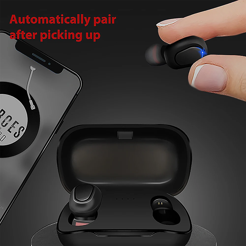 Willkey Y33 Bluetooth 5 0 Wireless Earphone Headset 3D Stereo Sound Earbuds In Ear Headphones for iPhone 11 X XS Android Phones