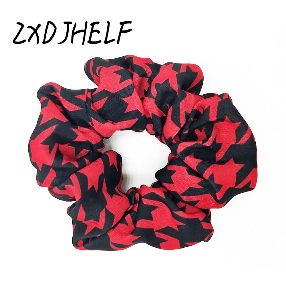 ZXDJHELF модная эластичная, для волос для девочек; Мини-Юбка Для женщин резинка для волос с рисунком «гусиные лапки» Головные уборы хвост держатель женские аксессуары для волос F529