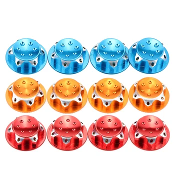 

4-Pack 12mm Wheel Hub Hex Nut Adapter Anti-dust Cover For 1/8 RC Model Car buggy truck upgraded hop-up Parts Losi Team C HSP