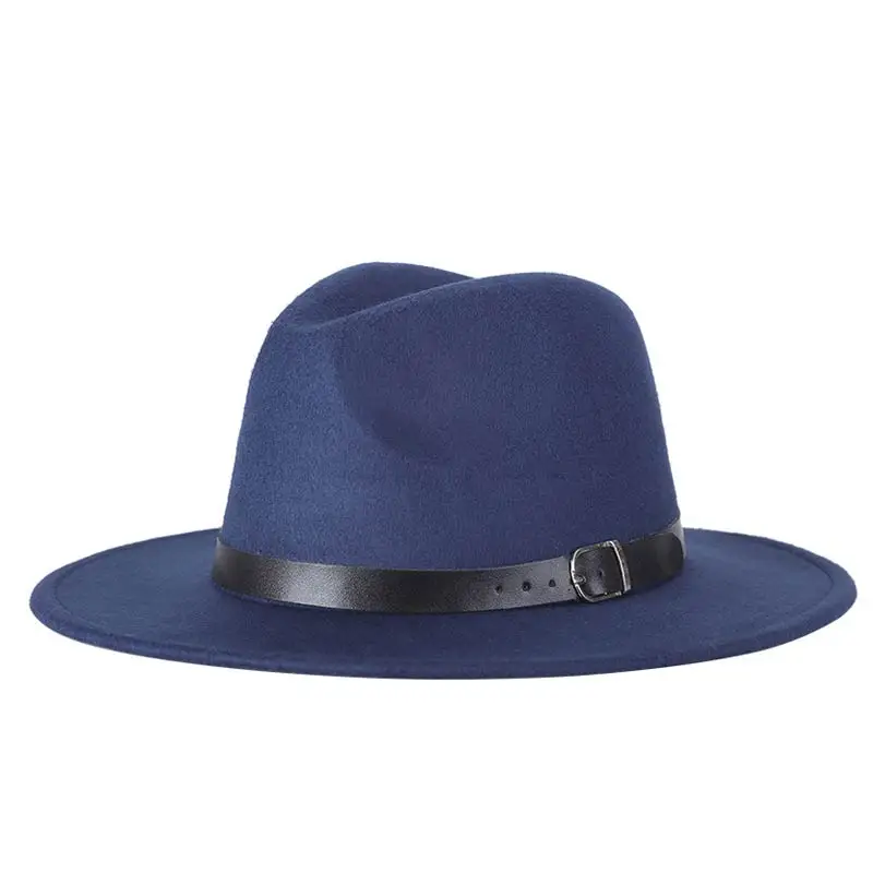 Горячая леди Fedoras шляпа осень зима женская шляпа Мода Высокое качество с широкими полями шляпы в стиле джаз церковная Кепка Панама Fedora top hat