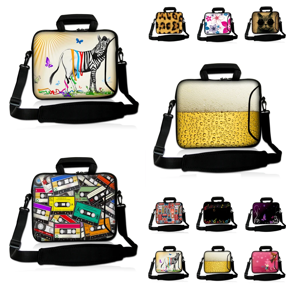 Сумка из неопрена с ручками для компьютера, модная сумка 10 12 13 14 15 17 15,6 13,3 11,6 дюймов для ноутбука, Chromebook PC, сумка-портфель, чехол