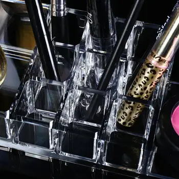

Desk Stoarge Box Universal Premium Transparent Acrylic Office Desktop Pen Storage Box Jewelry Makeup Organizer