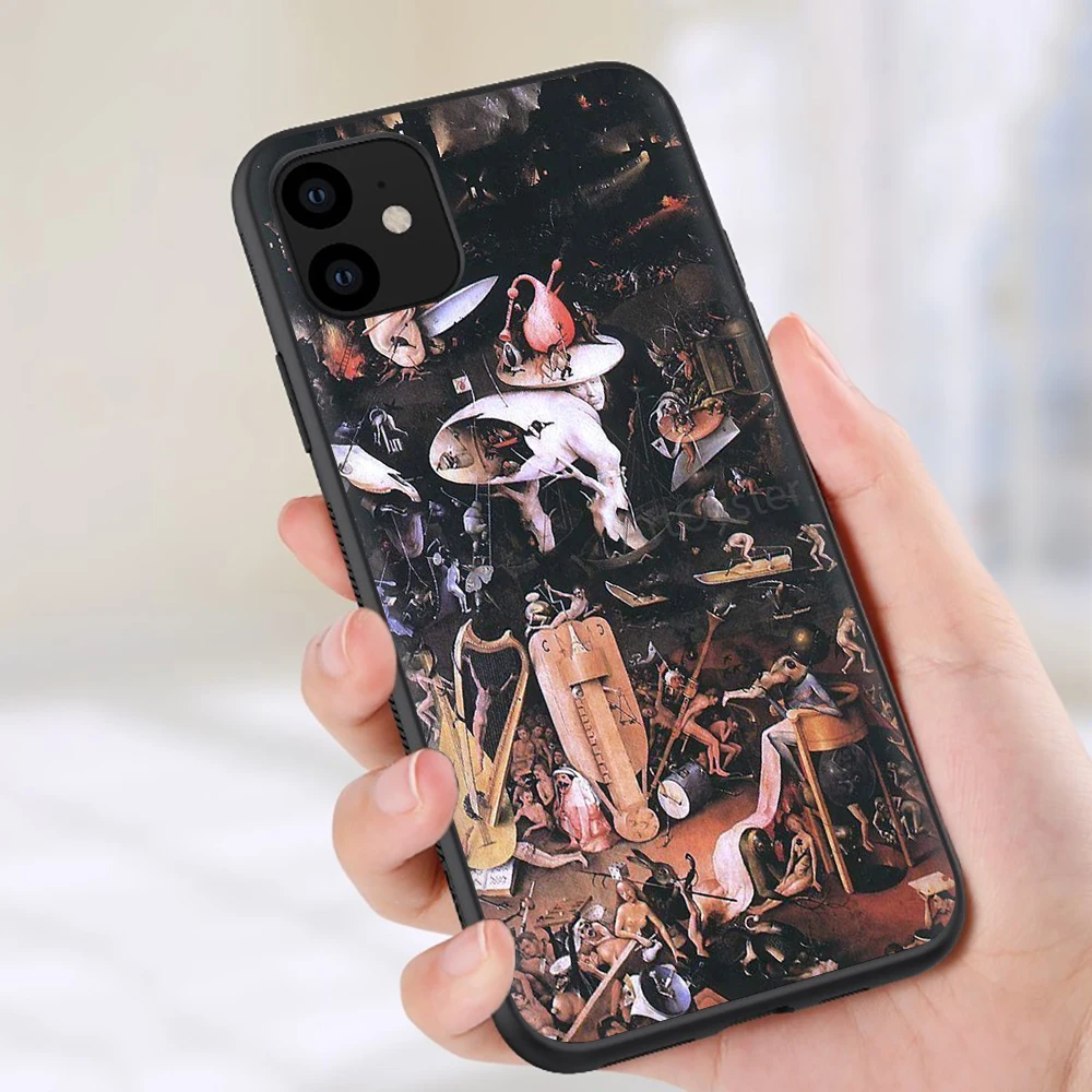 Hieronymus Bosch Мягкий силиконовый чехол для телефона чехол для iPhone 5 5S SE 6 6S 7 8 plus X XR XS 11 Pro Max - Цвет: B3