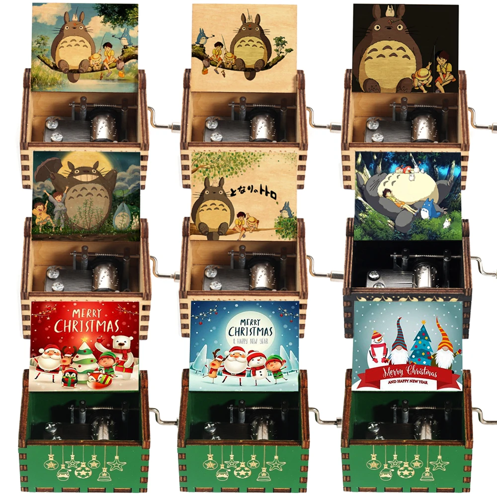 Music Box tonari no totoro Hand Crank Musical Box Christmas Halloween