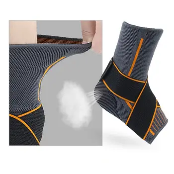 3D Weven Elastische Enkelbrace Compressie Ondersteuning Mouw Fitness Sport Hak Protector Met Elastische Band Pijnbestrijding Herstel