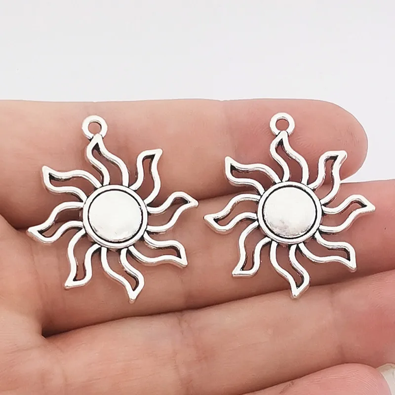 5 шт. Подвески Sun Sunburst 34x3 1 мм подвески в старинном стиле изготовление ювелирных