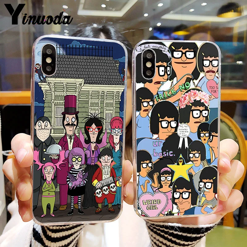 

Yinuoda Cover for Bobs Burgers DIY Luxury High-end Protector Case for iPhone 8 7 6 6S Plus X XS MAX 5 5S SE XR 11 pro max
