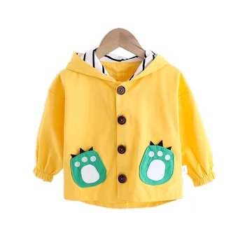 

New Spring Autumn Baby Boys Girls Clothes Children Cotton Cartoon Hooded Jacket Toddler Fashion Costume Infant Kids Tracksuits