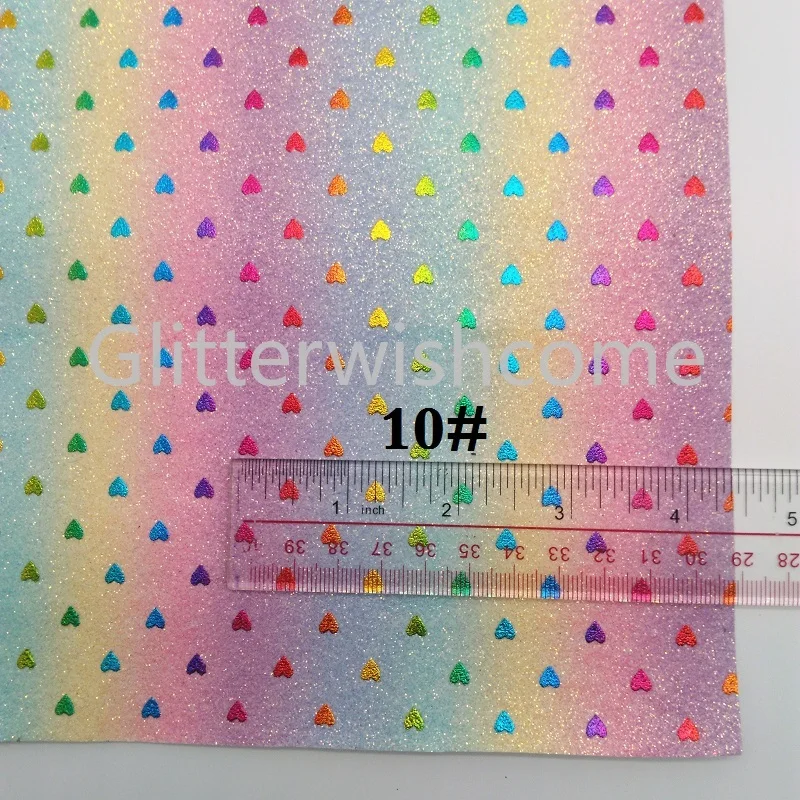 Glitterwishcome 30X134 см мини-рулон винил для бантов с принтом сердца блестящая кожа ткань искусственная кожа для бантов, GM370