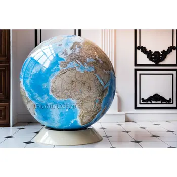 

Landscape globe in retro style, d = 130 cm