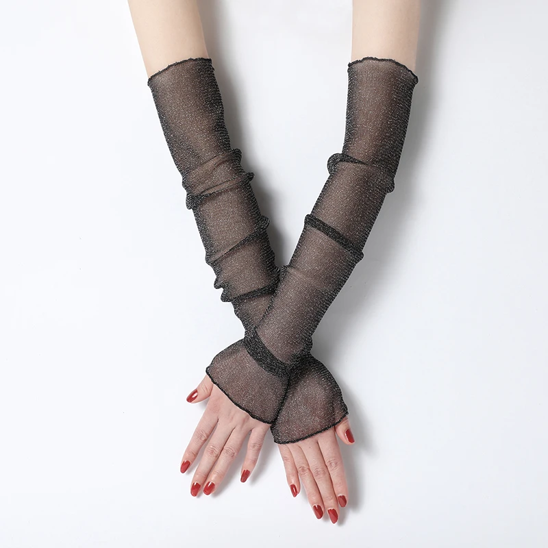 Summer Lady Gauze Sleeves Sun Protection Breathable Fashion Sunscreen