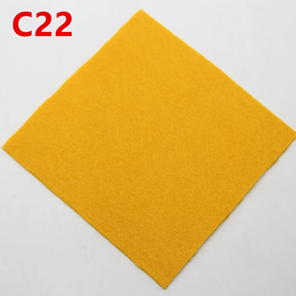 Color 22 30*30 см 2 мм плотная ткань ручной работы из фетра цветные нетканые полиэфирные Цветы Ткань для рукоделия куклы Рукоделие швейные материалы - Цвет: Color 22