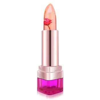

Temperature Change Color Lip Balm Waterproof Long-lasting Sweet Transparent Jelly Flower Pink Moisturizer Lipstick
