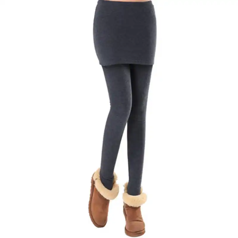 plus size skirted capri leggings